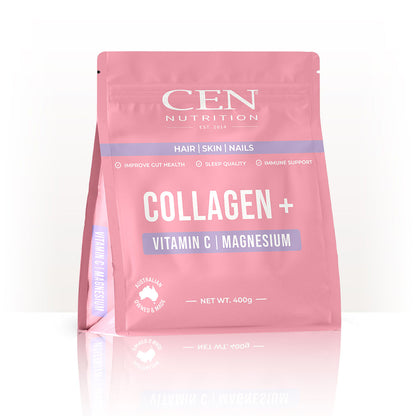 CEN Nutrition Collagen for Women + Vitamin C + Magnesium – hair, skin, nails and joint support