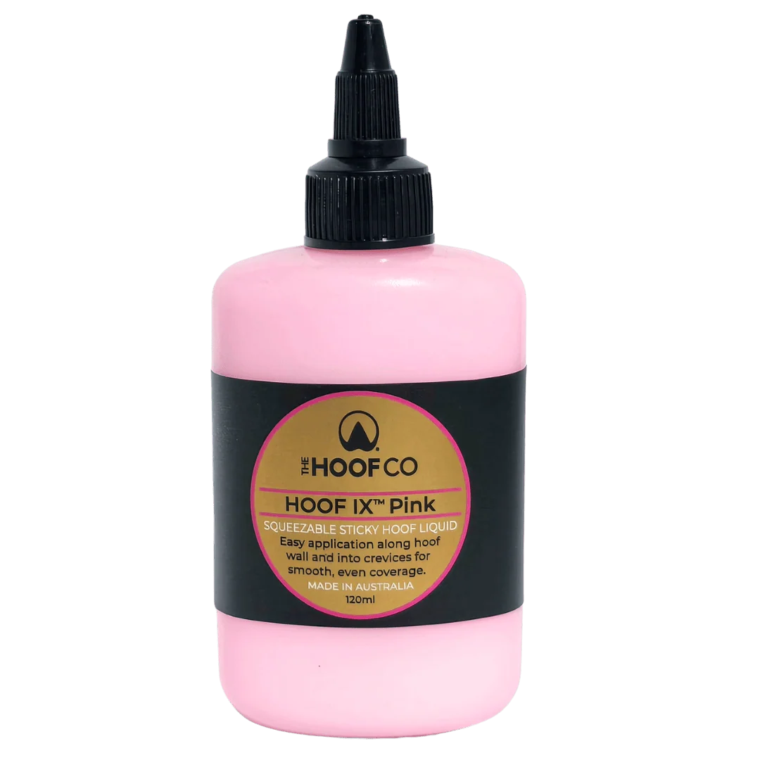 Hoof IX Pink 120ml | Hoof Hygiene Gel – Frog Sulcus and Grooves