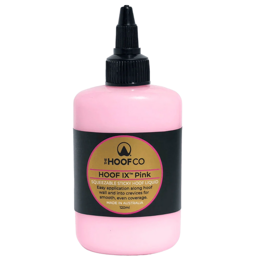 Hoof IX Pink 120ml | Hoof Hygiene Gel – Frog Sulcus and Grooves