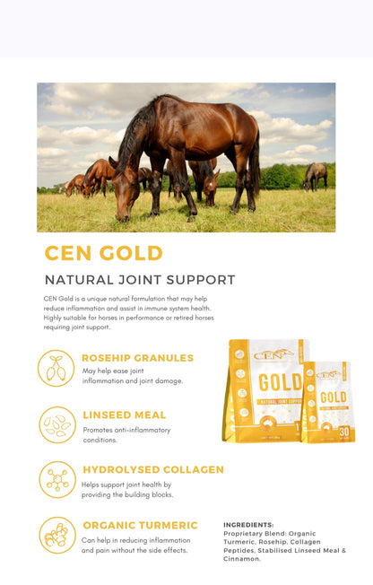 CEN Nutrition Gold Joint Supplement for Horses - product information-Ingredients-Nutritional Information