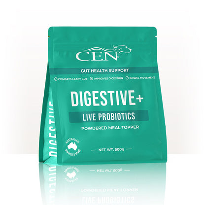 CEN Nutrition Digestive+ Dog Probiotic Supplement – gut health-digestion-immunity support-powdered meal topper