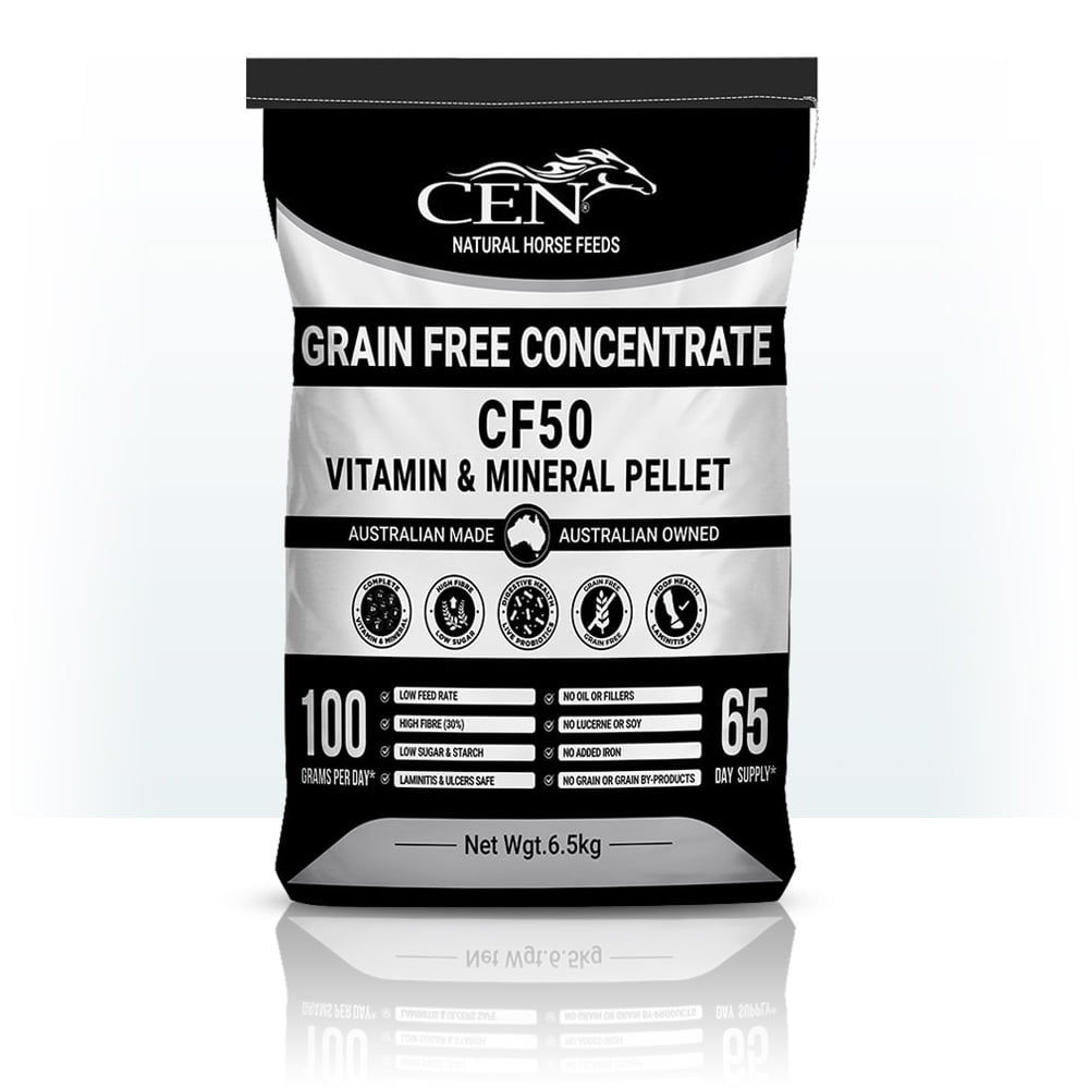 CEN Nutrition CF50 Grain Free Equine Multivitamin & Mineral Pellet -grain free complete vitamin and mineral blend