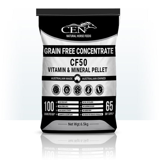 CEN Nutrition CF50 Grain Free Equine Multivitamin & Mineral Pellet -grain free complete vitamin and mineral blend