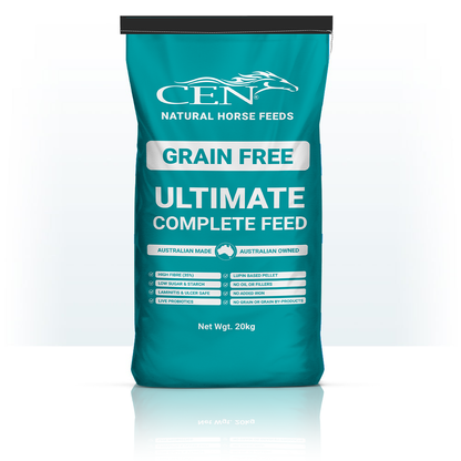 CEN Nutrition Ultimate Grain Free Complete Horse Feed Pellet - High fibre-low sugar-low feed rate-equine pellet