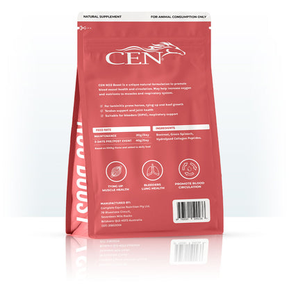 CEN Nutrition N03 Boost Horse Supplement - product label-Ingredients-Nutritional Information
