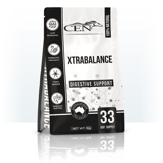 CEN Nutrition Xtrabalance Digestive Supplement for Horses - natural mycotoxin binder-gut balancer-probiotic and prebiotic-healthy gut microbiome
